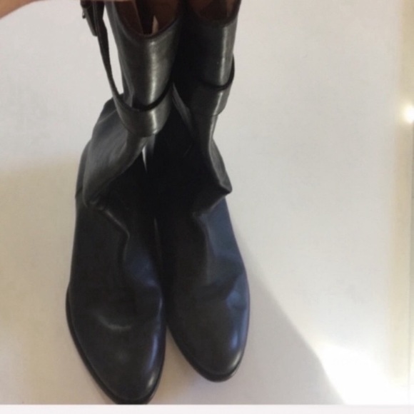 Corso Como | soft black leather knee high riding boots - Picture 6 of 8